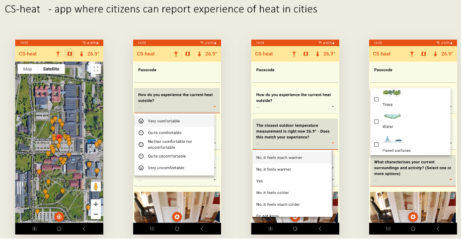 An app for citizen science is developed in Linköping